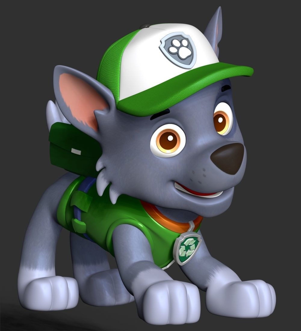 Rocky paw patrol 3D print model_11