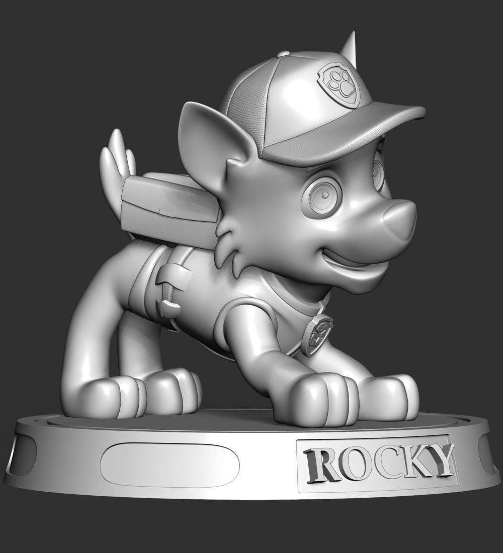 Rocky paw patrol 3D print model_23