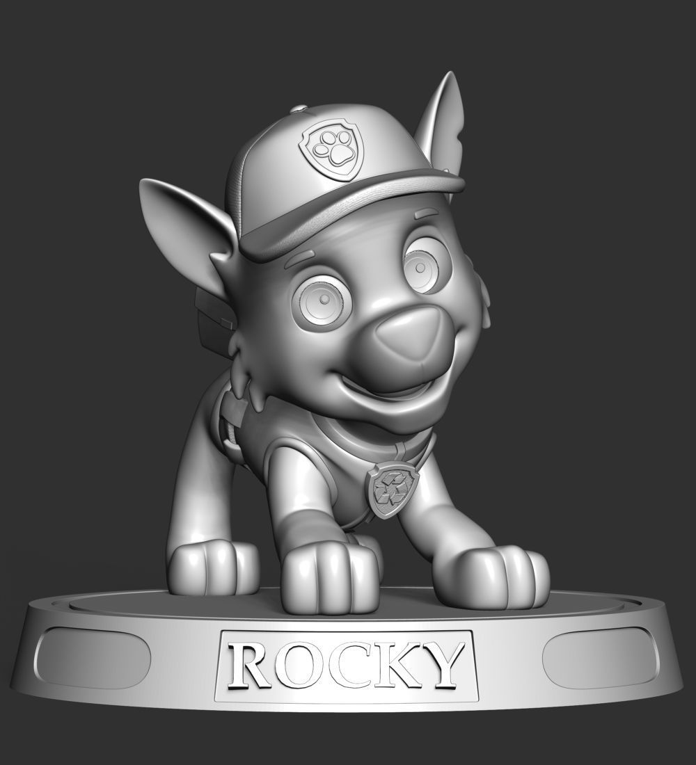 Rocky paw patrol 3D print model_18