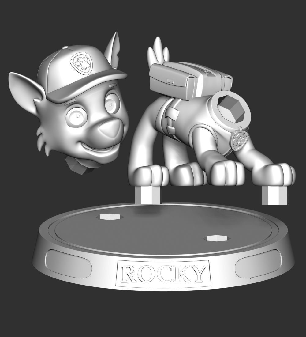 Rocky paw patrol 3D print model_25