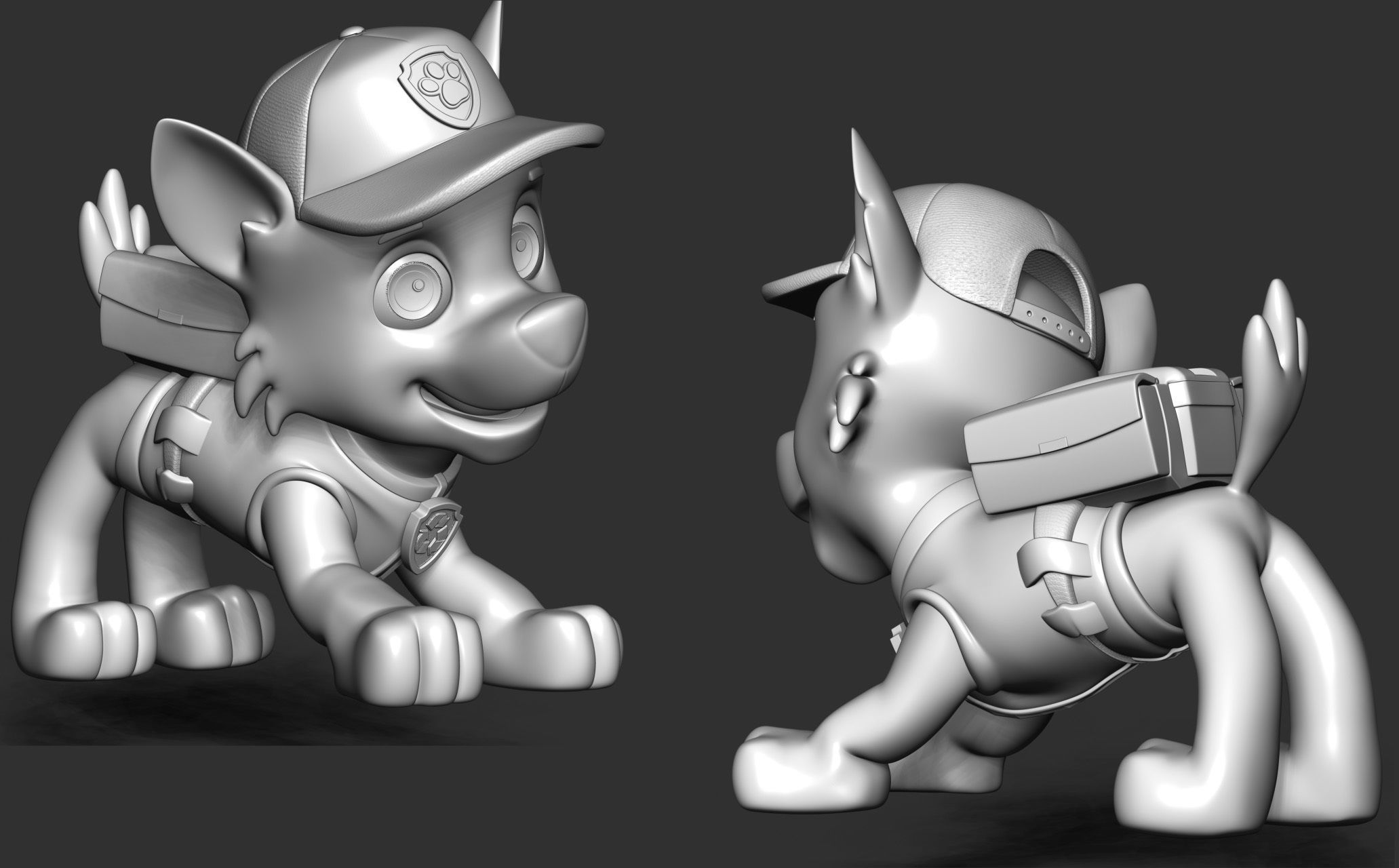 Rocky paw patrol 3D print model_7