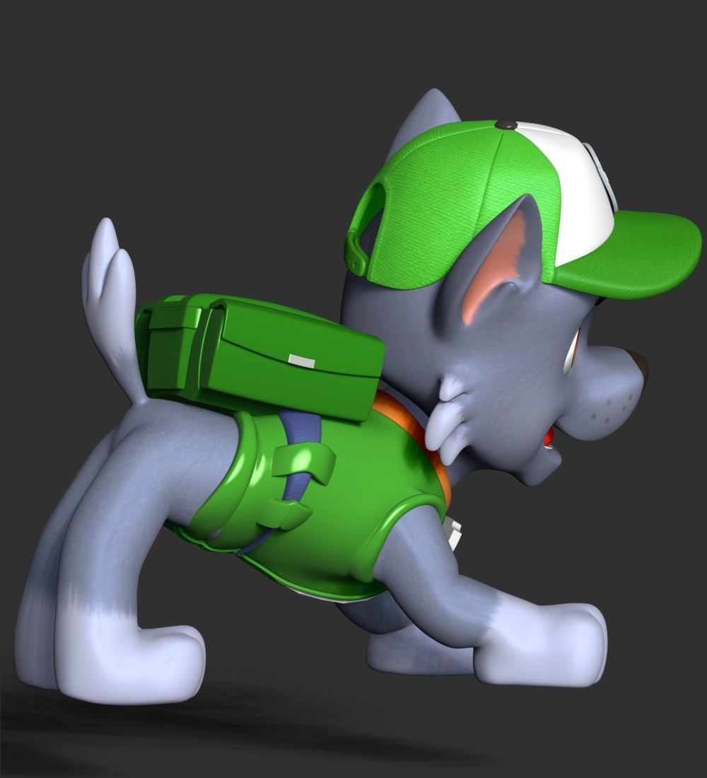 Rocky paw patrol 3D print model_13