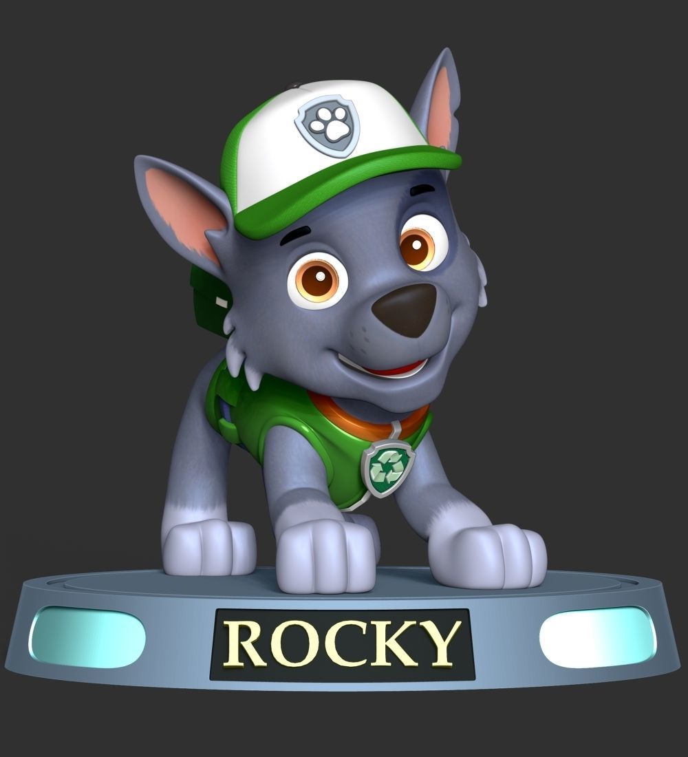 Rocky paw patrol 3D print model_15