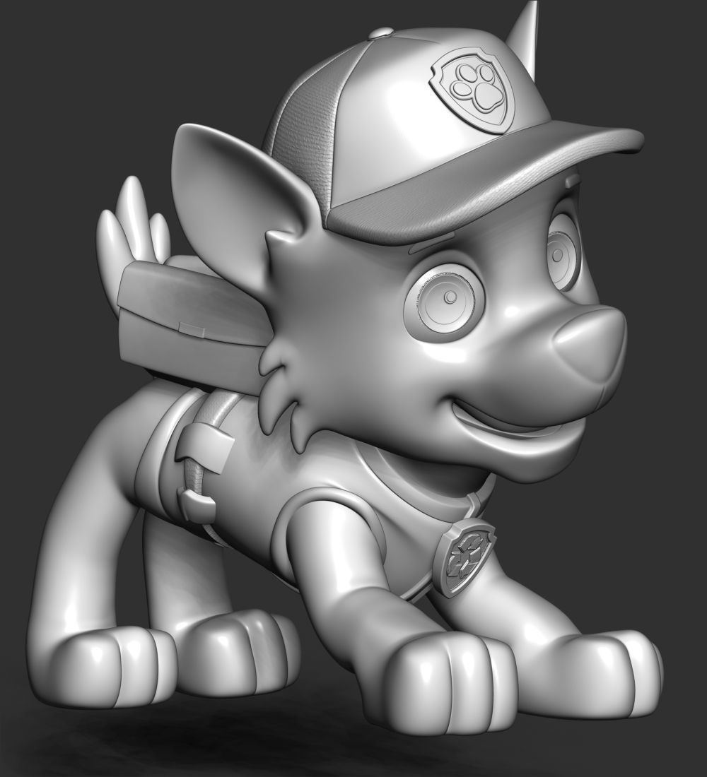 Rocky paw patrol 3D print model_19