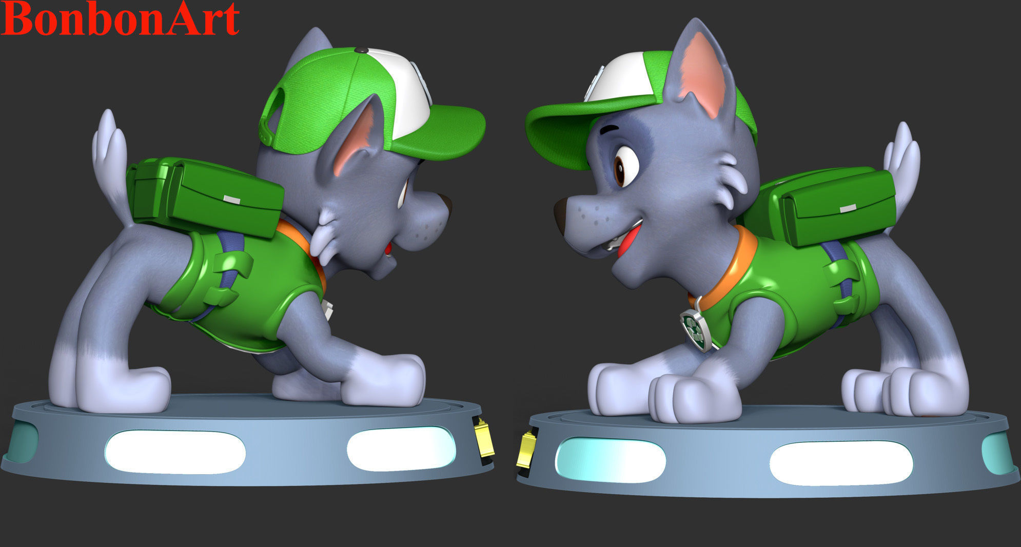 Rocky paw patrol 3D print model_2