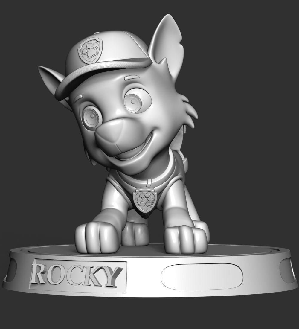 Rocky paw patrol 3D print model_21