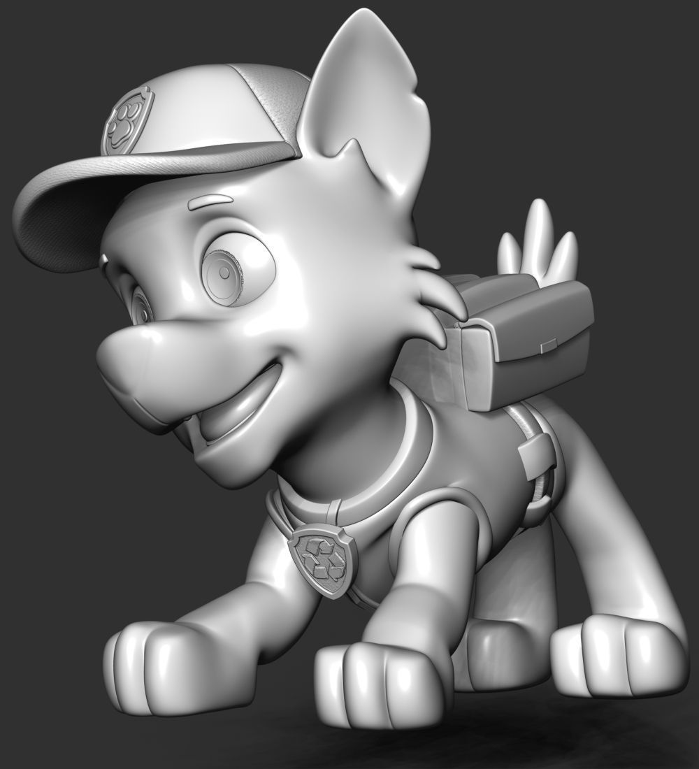 Rocky paw patrol 3D print model_20