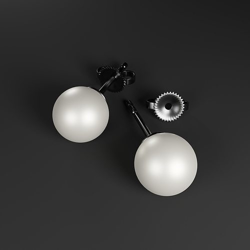 Pearl Earring Free 3D model