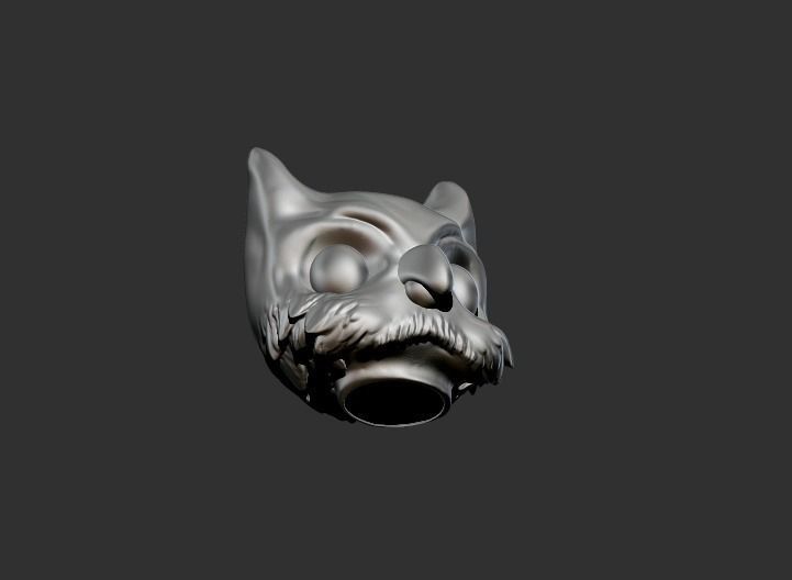 OWL MASK Low-poly 3D model_2