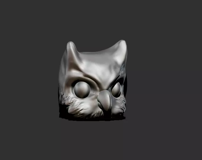 OWL MASK Low-poly 3D model_0
