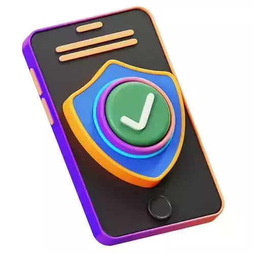 Antivirus 3D Icon Low-poly 3D model