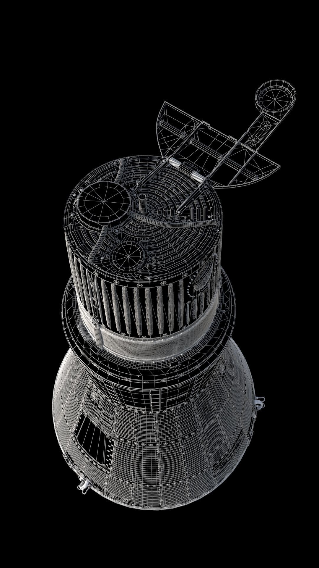 HIgh quality 3D model Mercury Friendship7 capsule 3D model_12