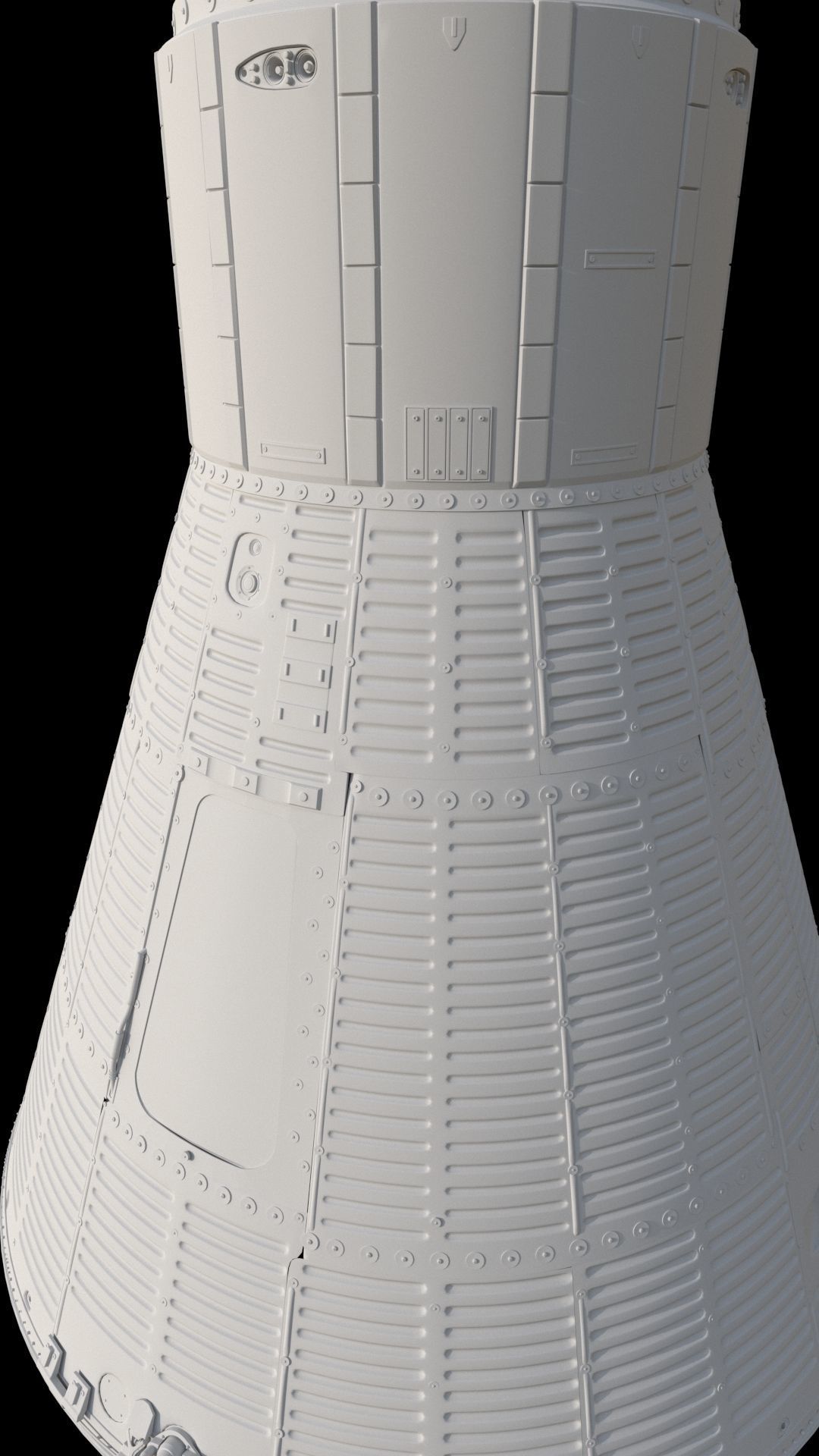 HIgh quality 3D model Mercury Friendship7 capsule 3D model_9