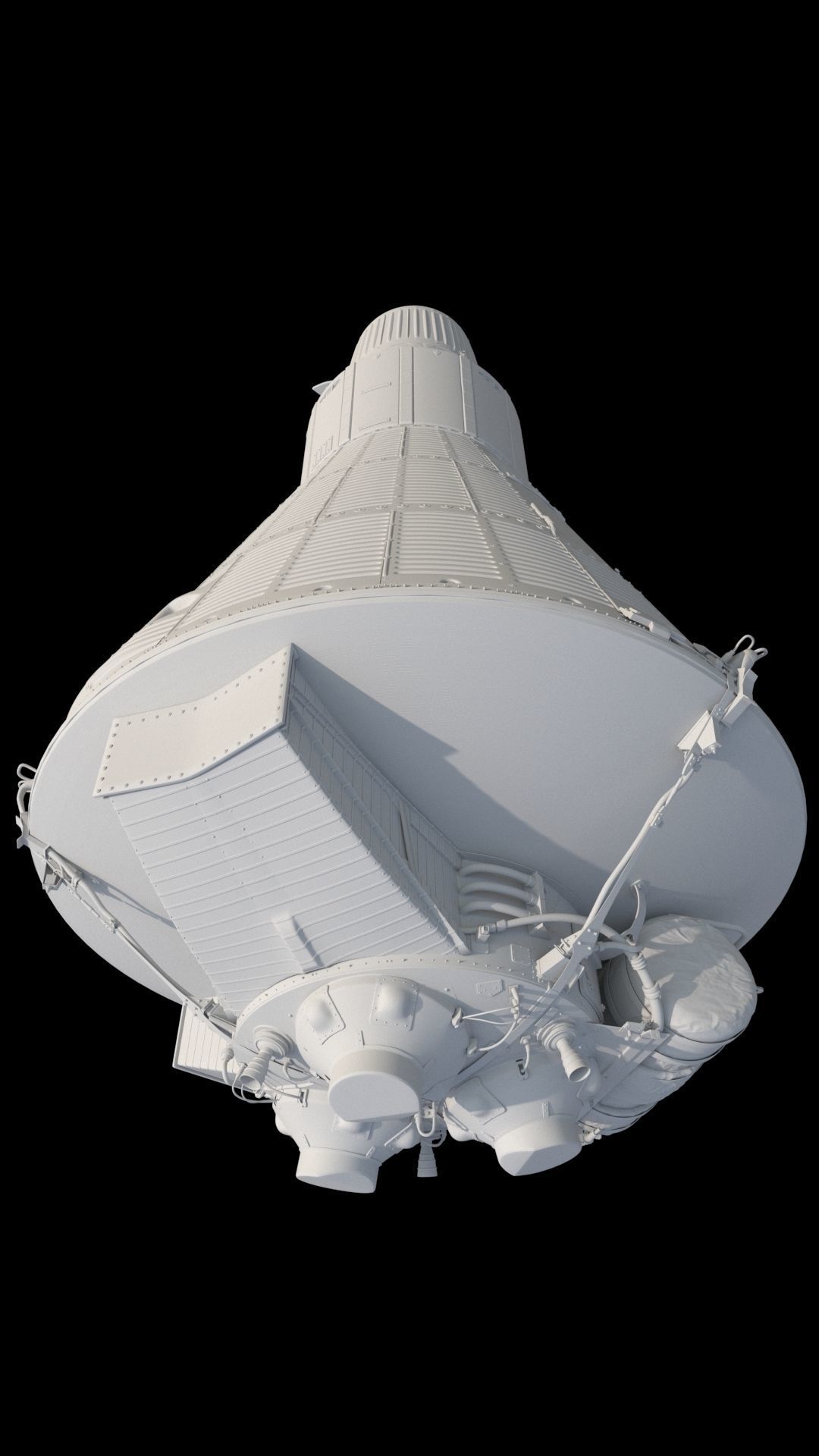 HIgh quality 3D model Mercury Friendship7 capsule 3D model_13