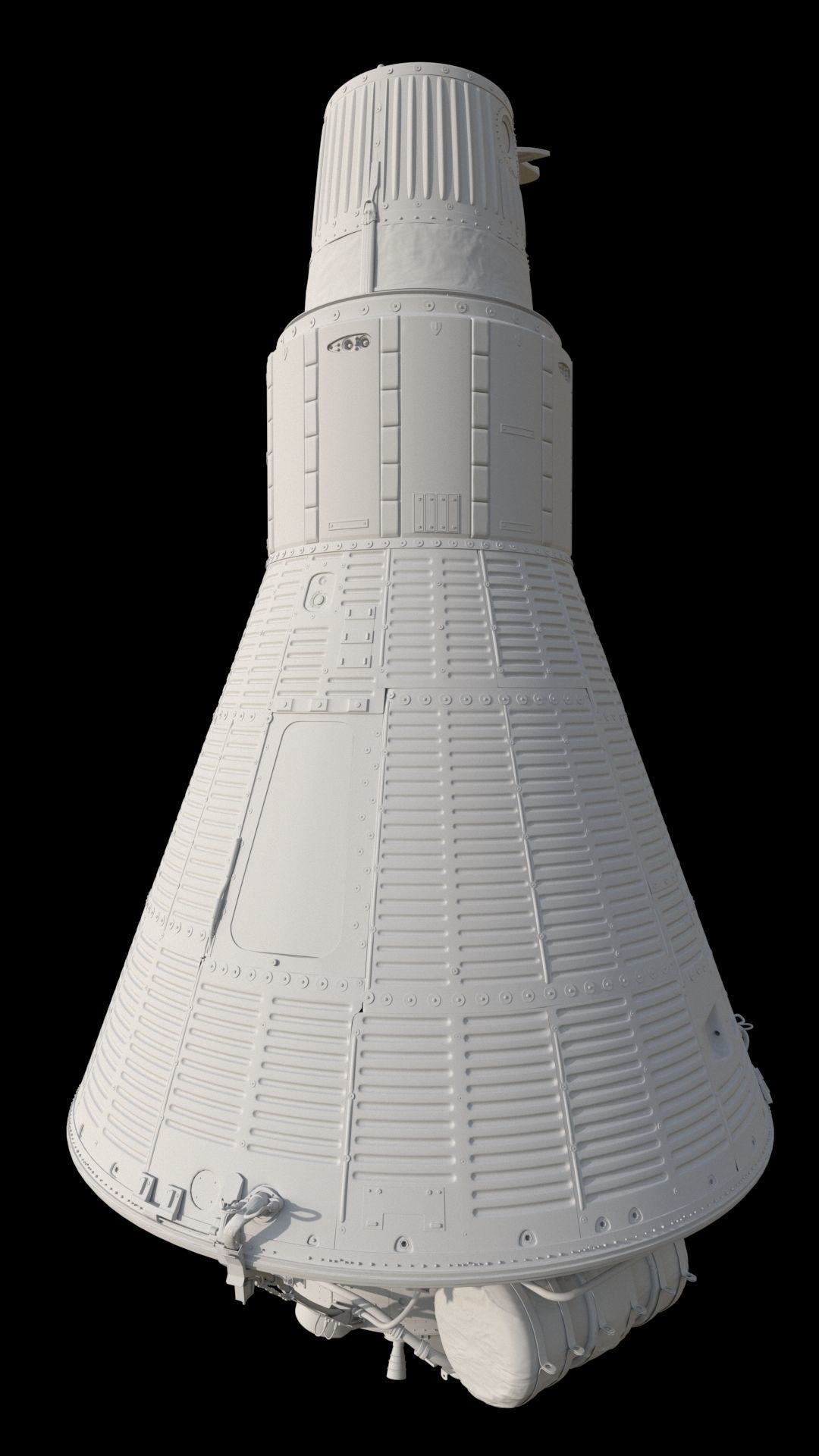 HIgh quality 3D model Mercury Friendship7 capsule 3D model_5