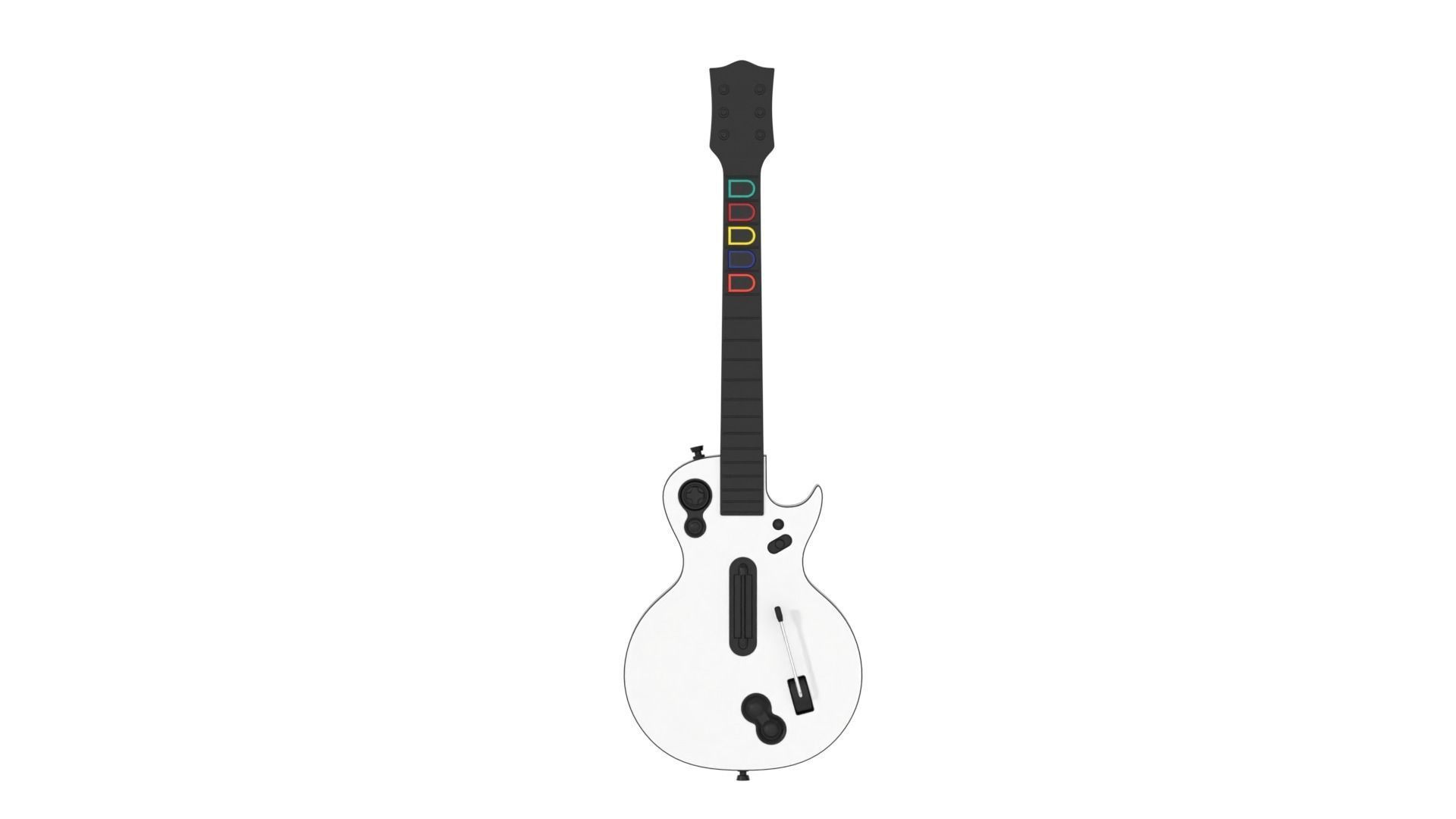Guitar Controller Lespaul 3D model_1