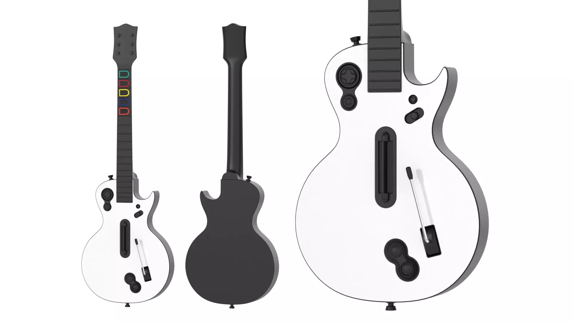 Guitar Controller Lespaul 3D model_0