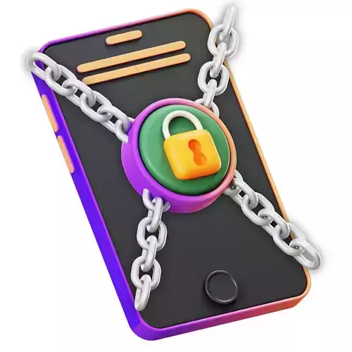 Ransomware 3D Icon Low-poly 3D model