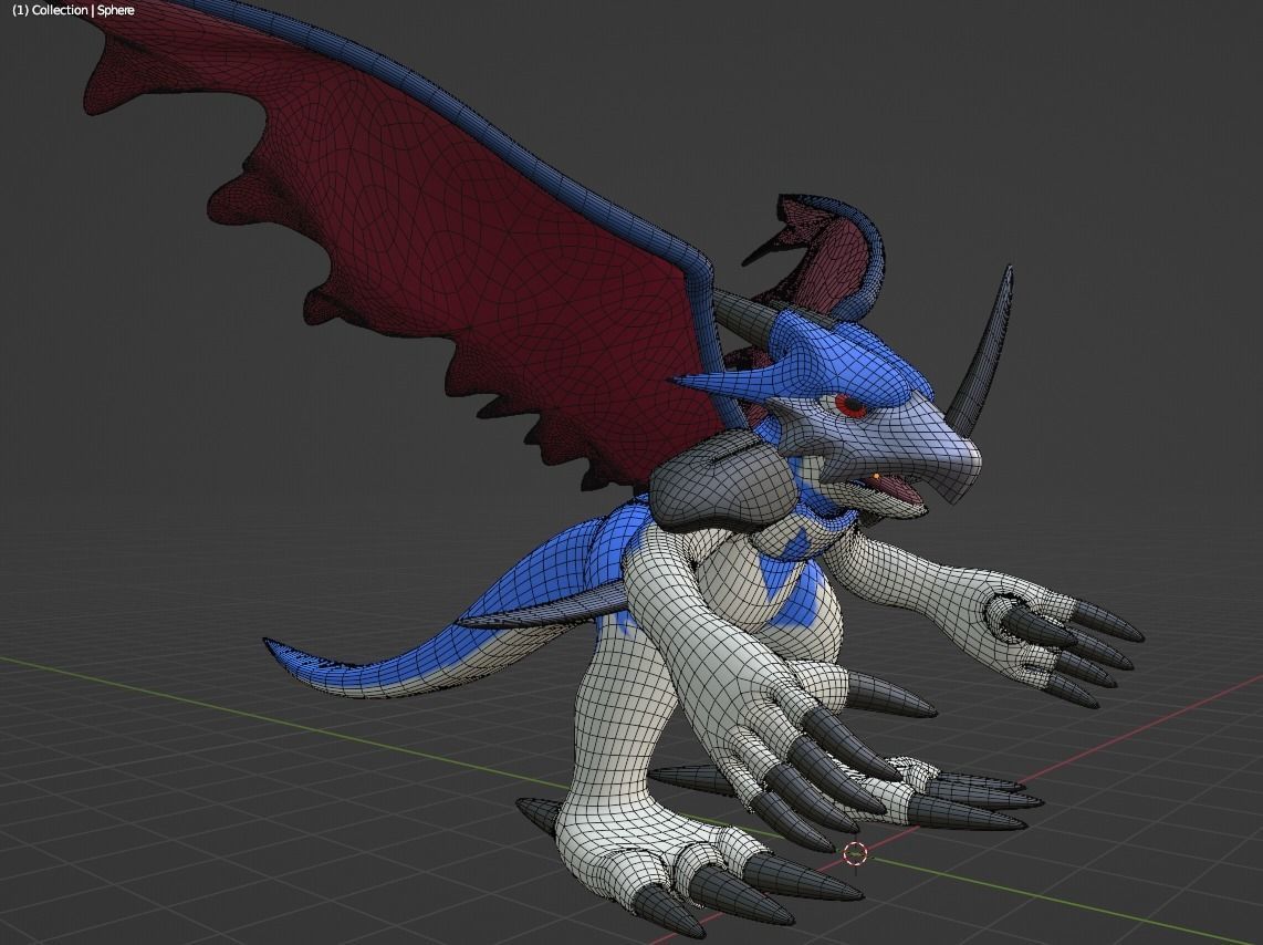 AeroVeedramon - Digimon 3D model_4