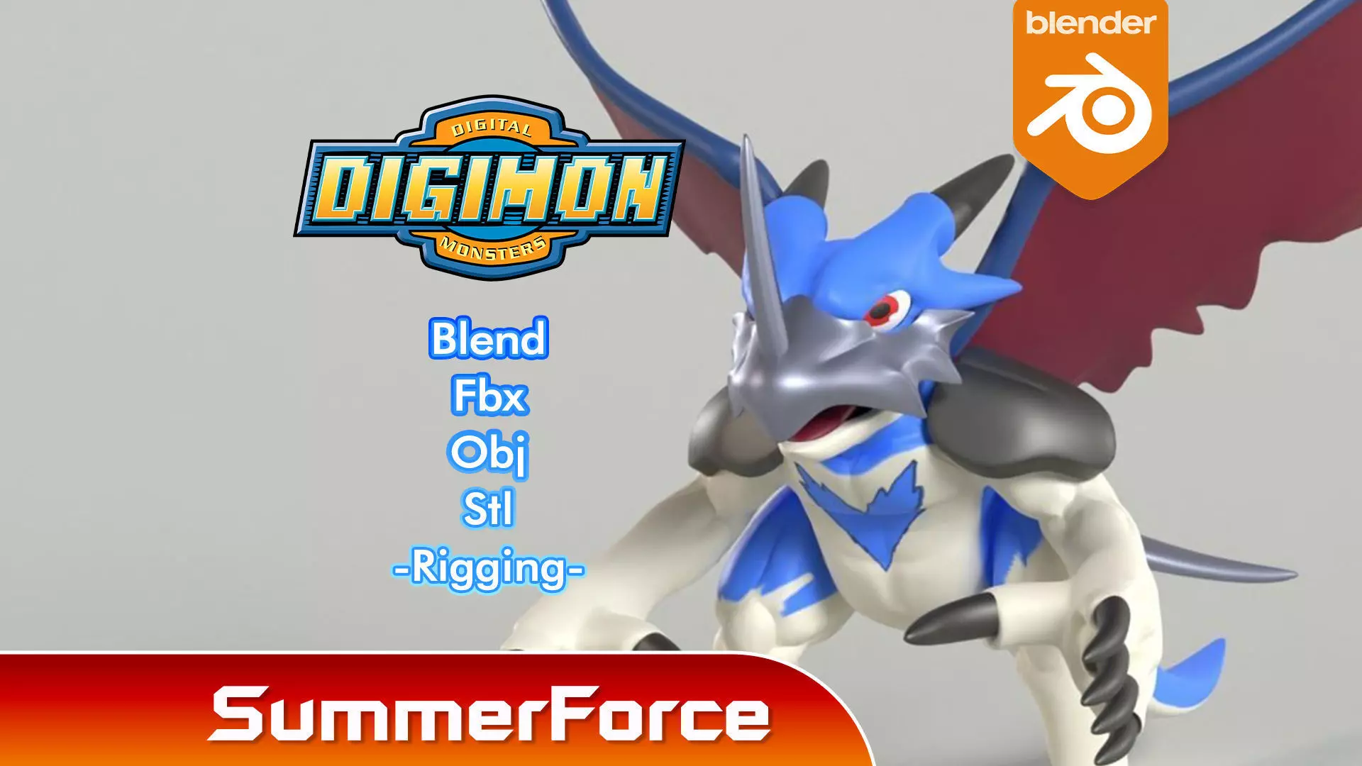 AeroVeedramon - Digimon 3D model_0