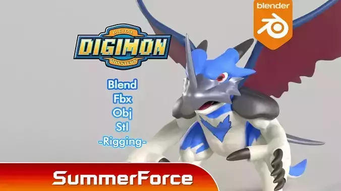 AeroVeedramon - Digimon 3D model