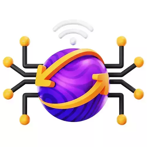 Smart Network 3D Icon