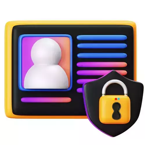 Profile Privacy 3D Icon