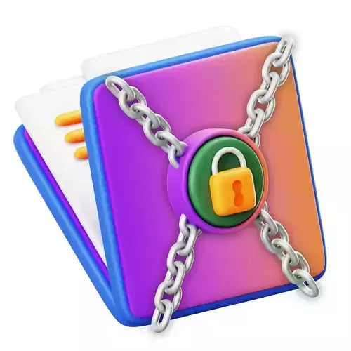Encrypted File 3D Icon