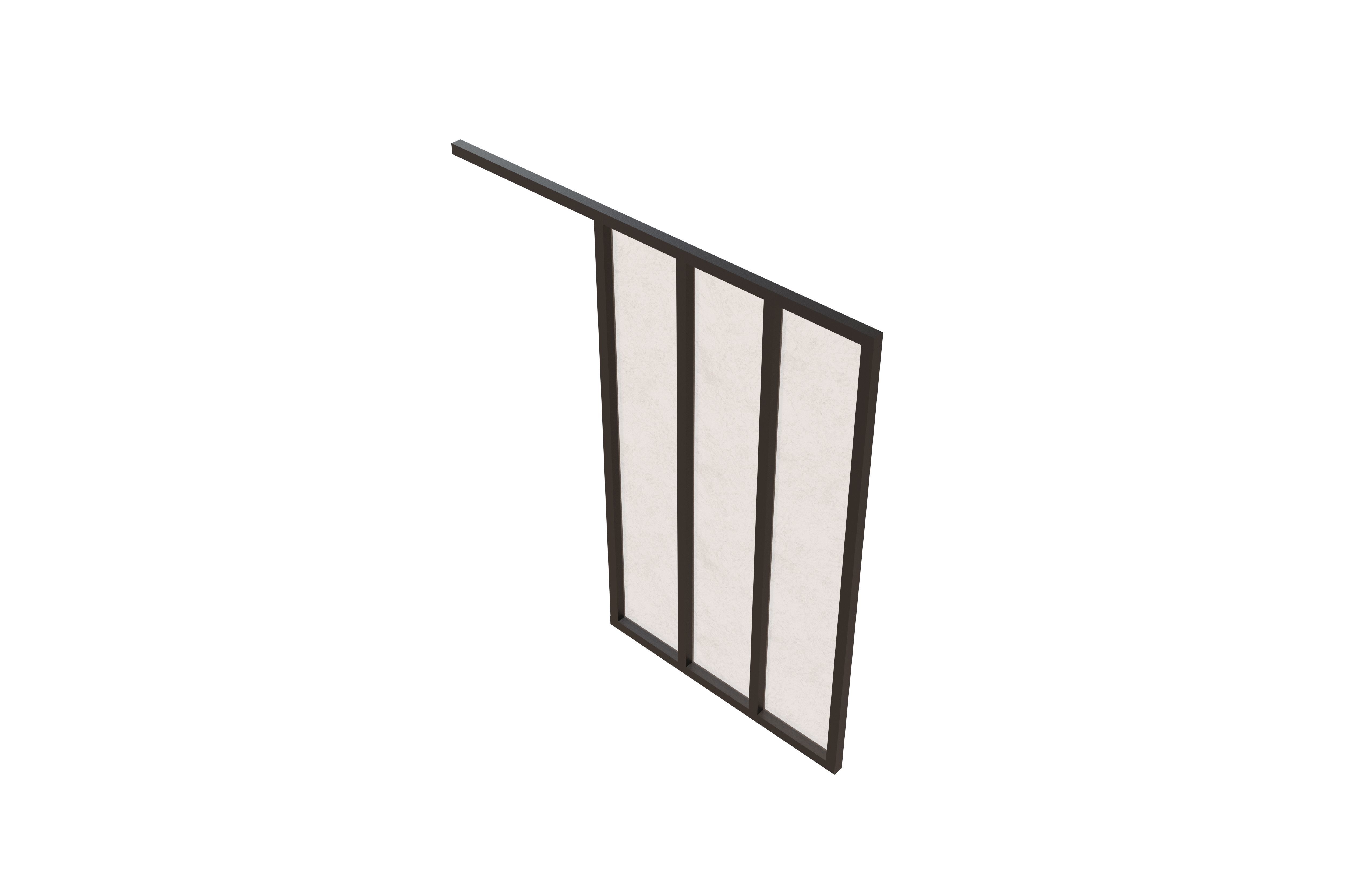 3D model Glass Room Divider V1 001 VR / AR / lowpoly CGTrader