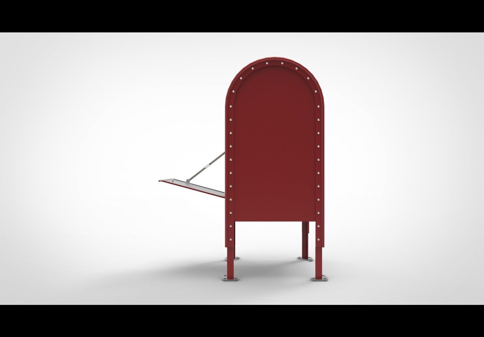 Mailbox A mail box 3D model_4