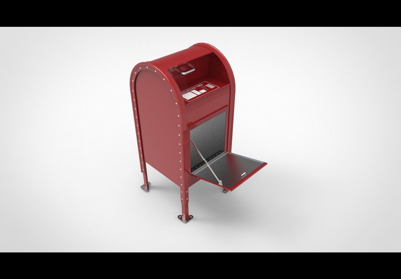 Mailbox A mail box 3D model_5