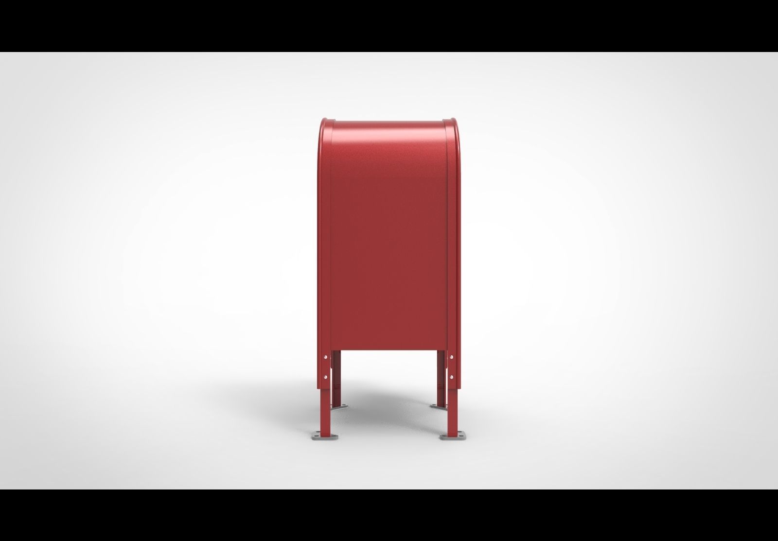 Mailbox A mail box 3D model_2