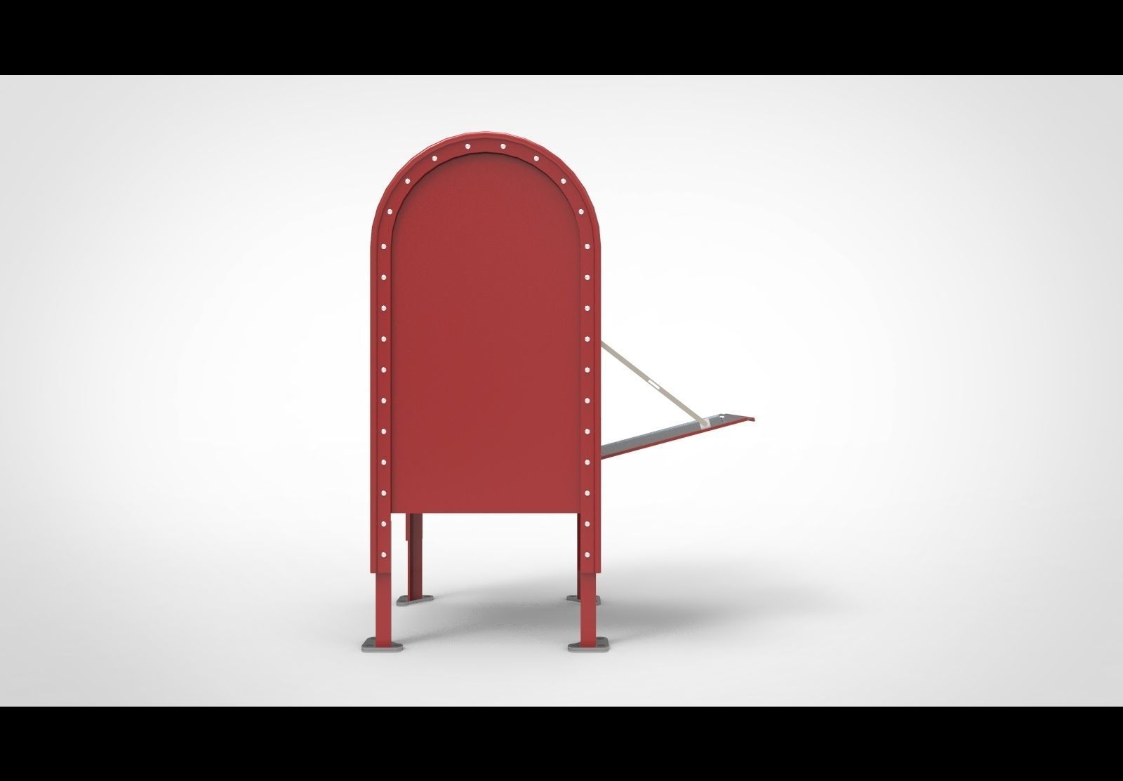 Mailbox A mail box 3D model_3