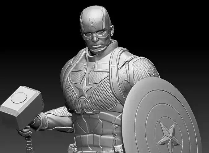 Captain America Endgame 3D models 3D model