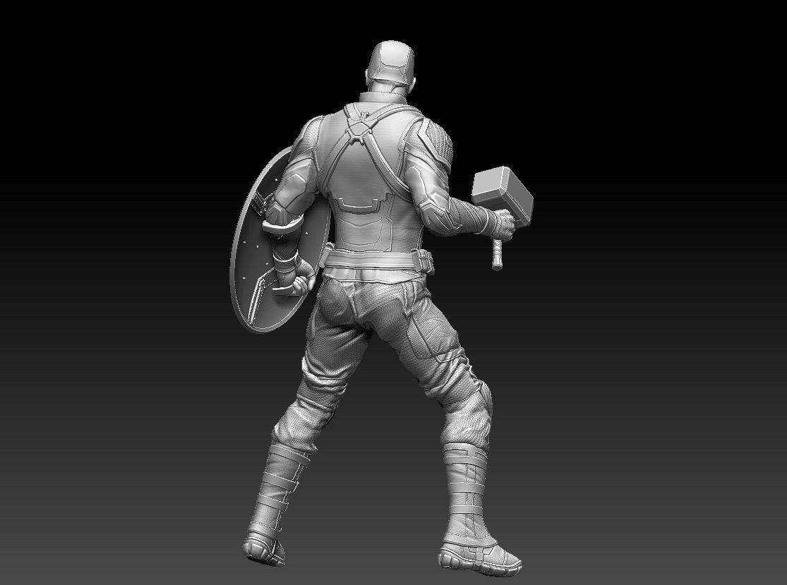 Captain America Endgame 3D models 3D model 3D model_3