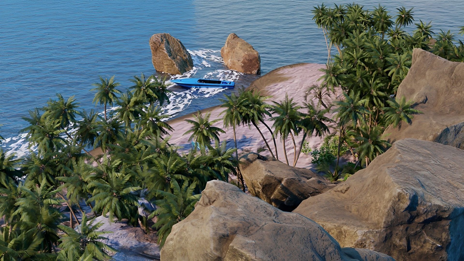 Beach  Island With realistic textures  3D model_23