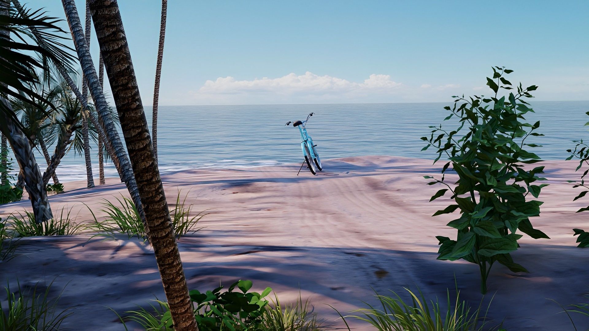 Beach  Island With realistic textures  3D model_1