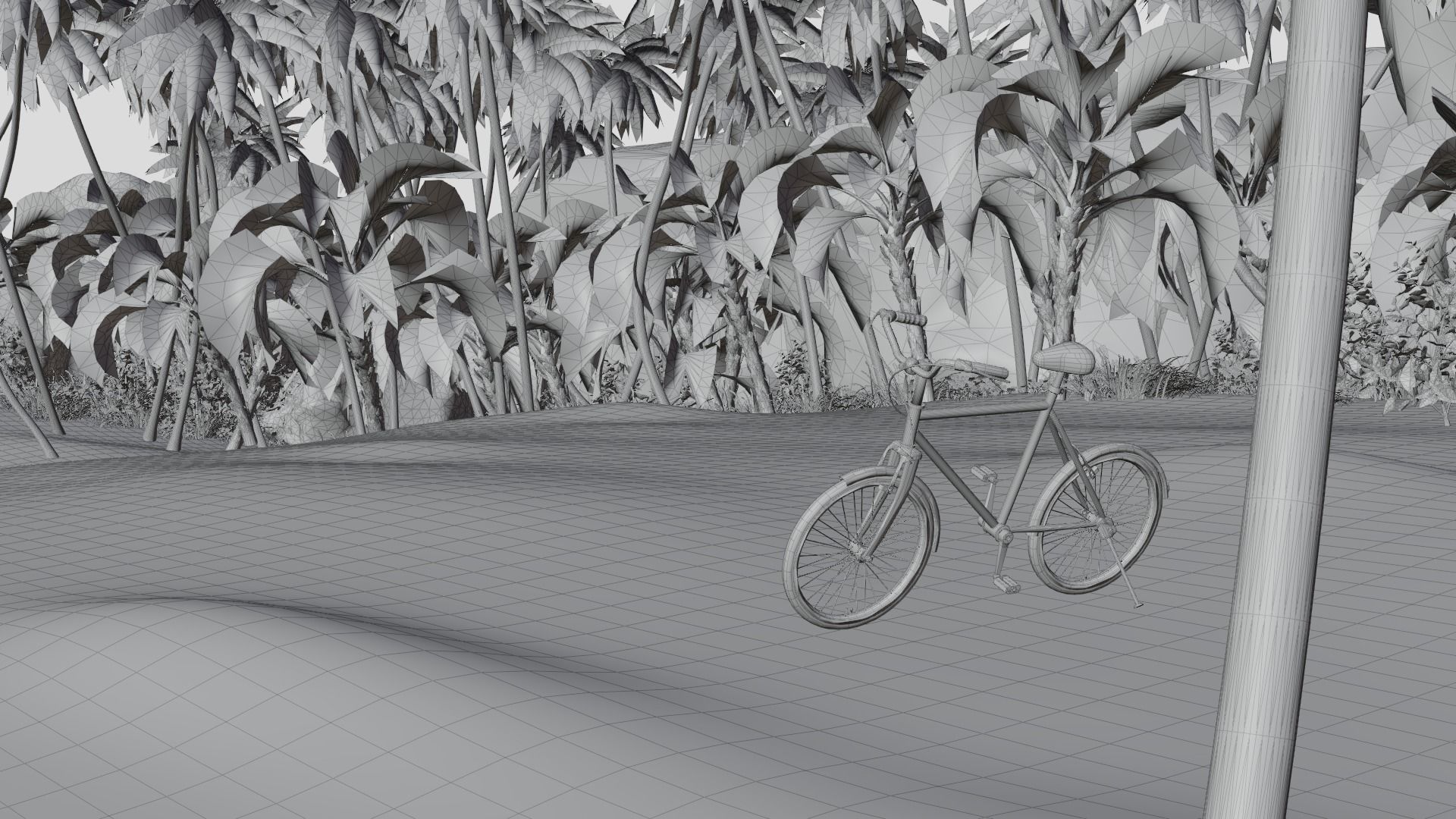 Beach  Island With realistic textures  3D model_20