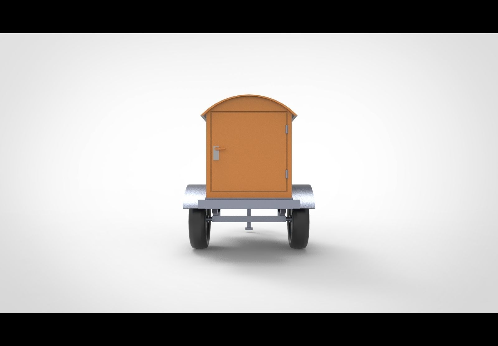 Old Portable Generator A 3D model_2