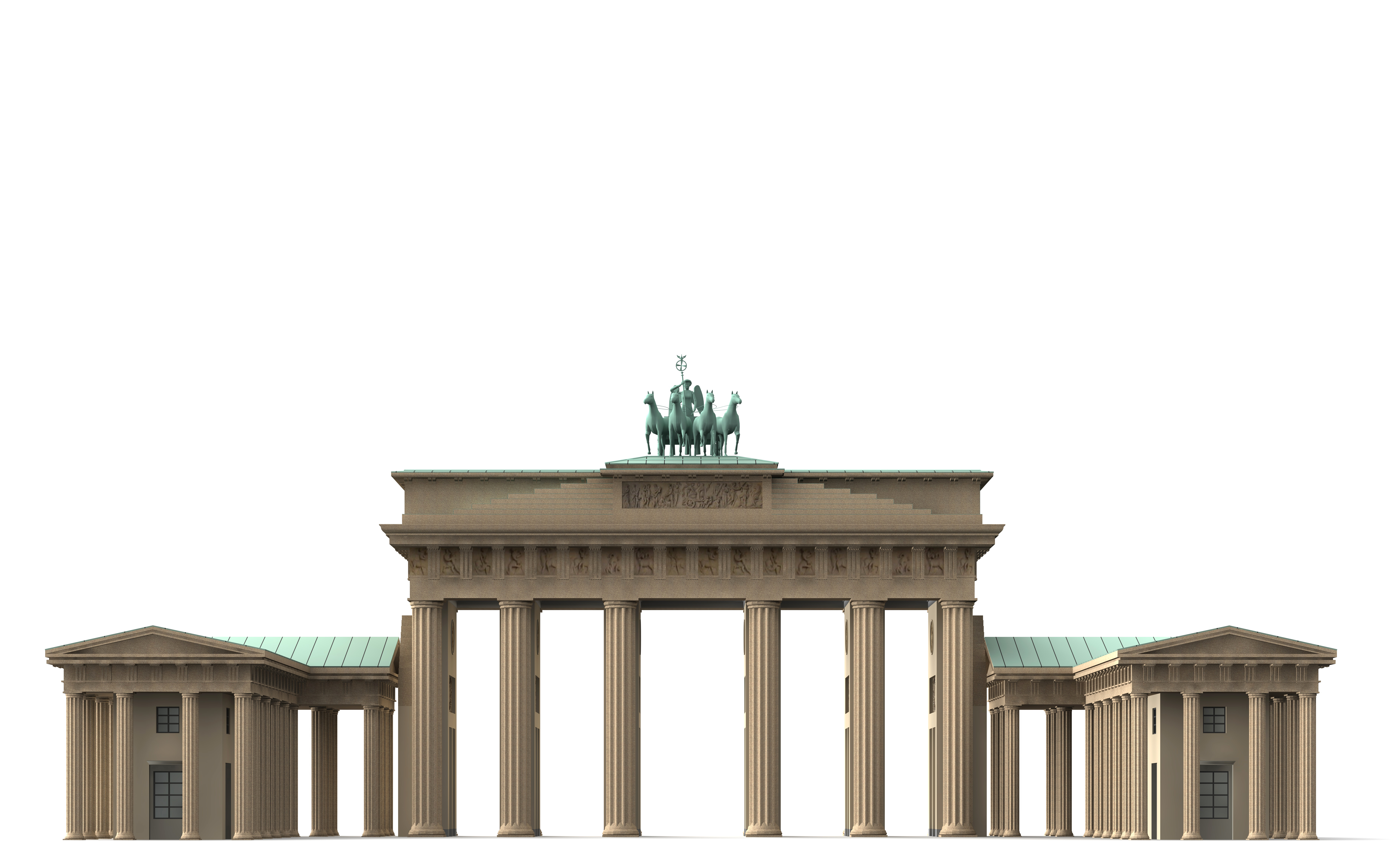 Brandenburg Gate Berlin 3D model_5