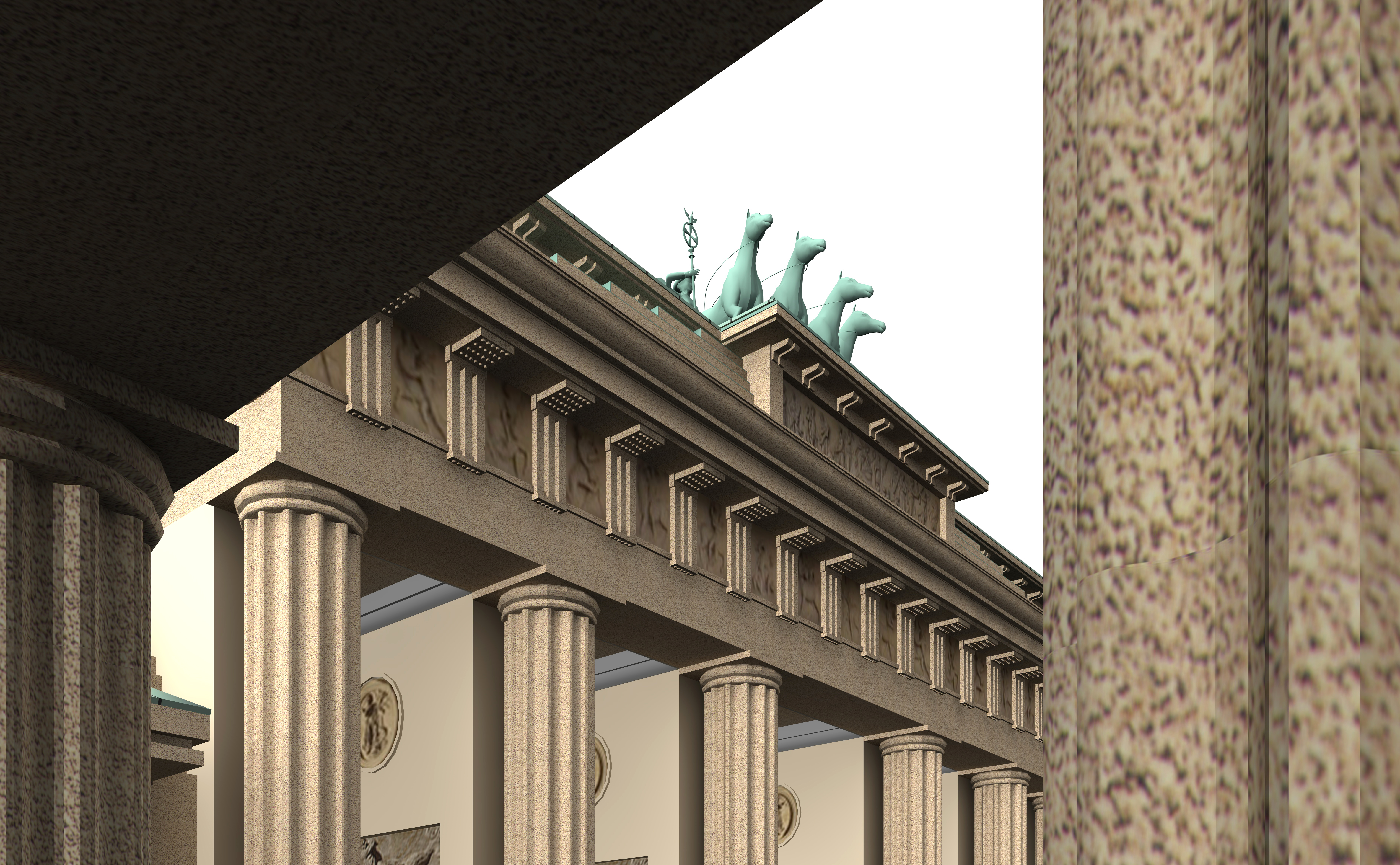 Brandenburg Gate Berlin 3D model_6