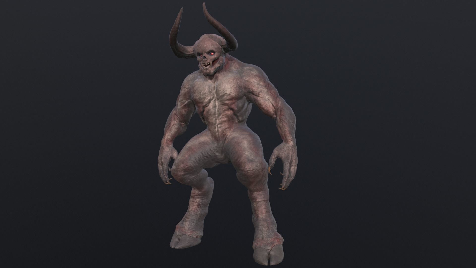 Big Demon1 Low-poly 3D model_12
