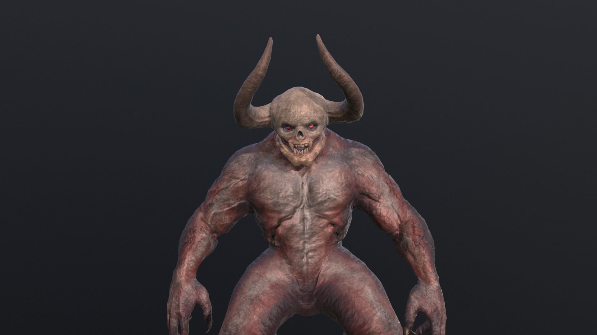 Big Demon1 Low-poly 3D model_10
