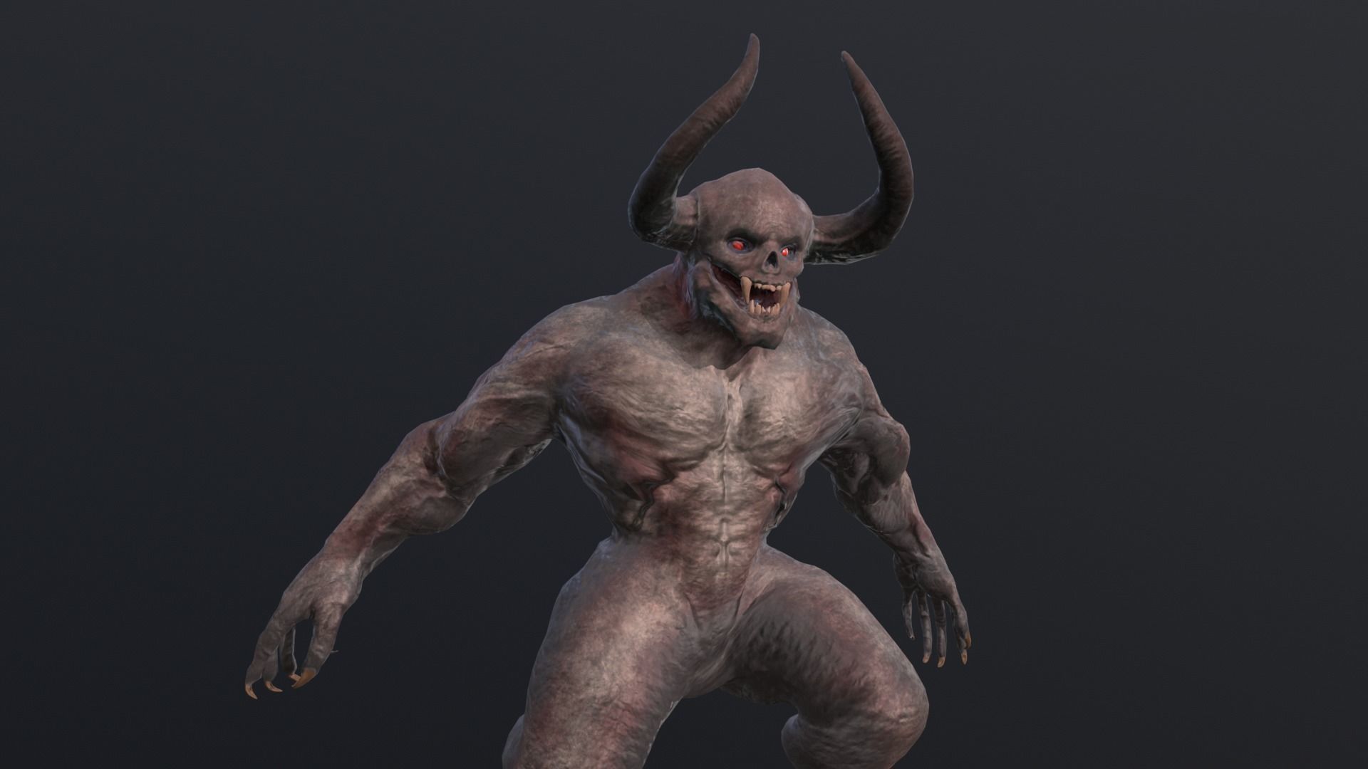 Big Demon1 Low-poly 3D model_23