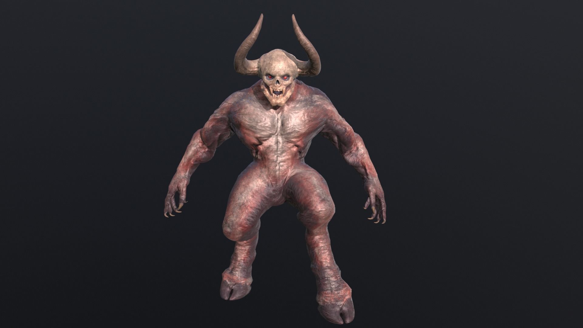 Big Demon1 Low-poly 3D model_22