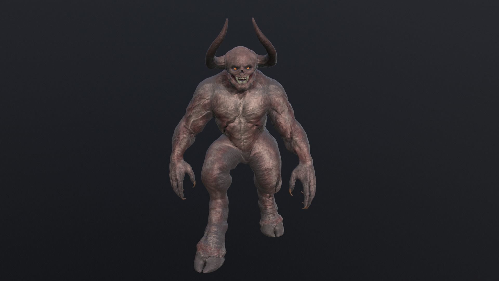 Big Demon1 Low-poly 3D model_13