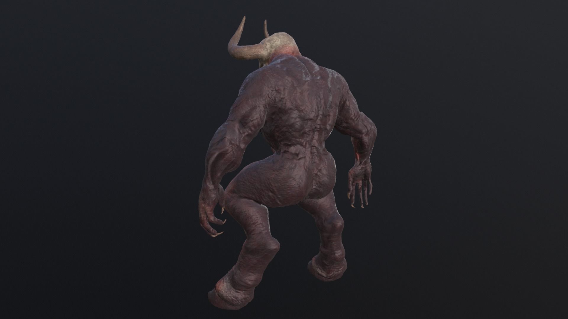 Big Demon1 Low-poly 3D model_3