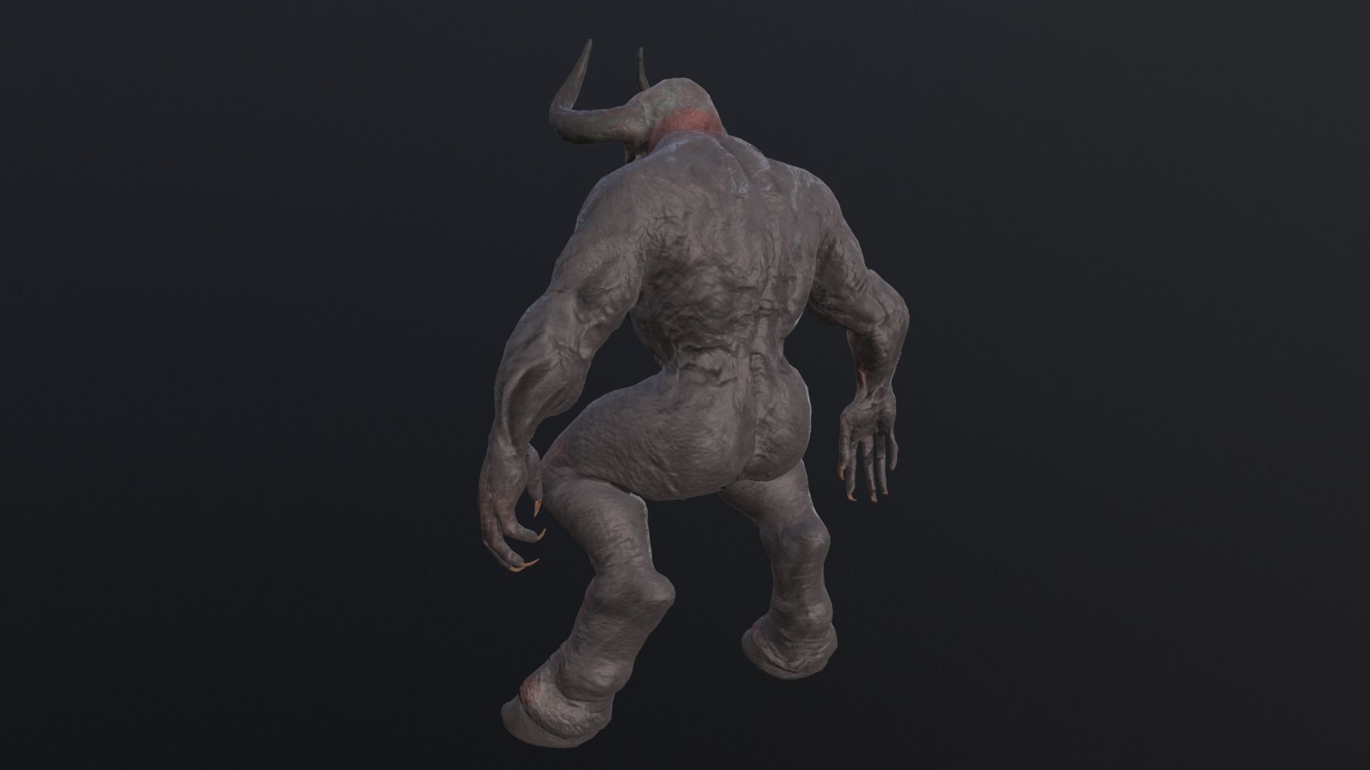 Big Demon1 Low-poly 3D model_5