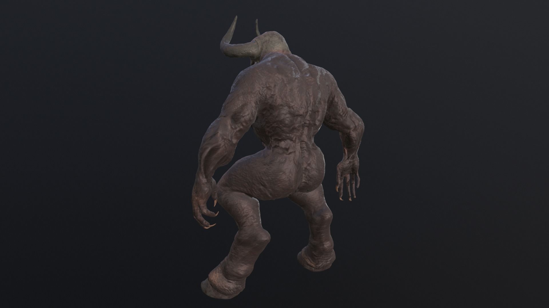 Big Demon1 Low-poly 3D model_7