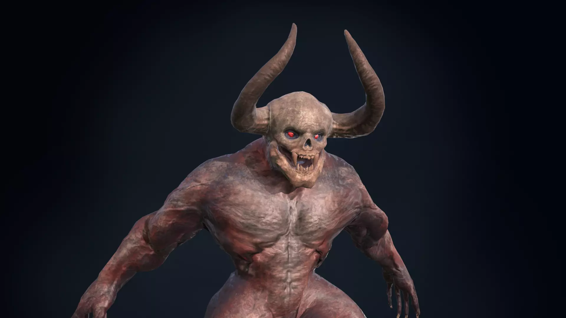 Big Demon1 Low-poly 3D model_0